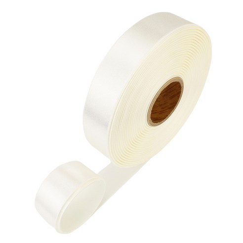 포장넷 공단기본 선물포장 리본끈 40mm, 02 백아이보리, 1개, 45m