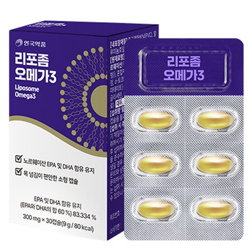 안국약품 리포좀 오메가 3 9g, 1개, 30정