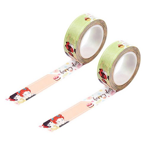 빨강머리앤 마스킹 테이프 15mm x 10m, 해피데이, 2개