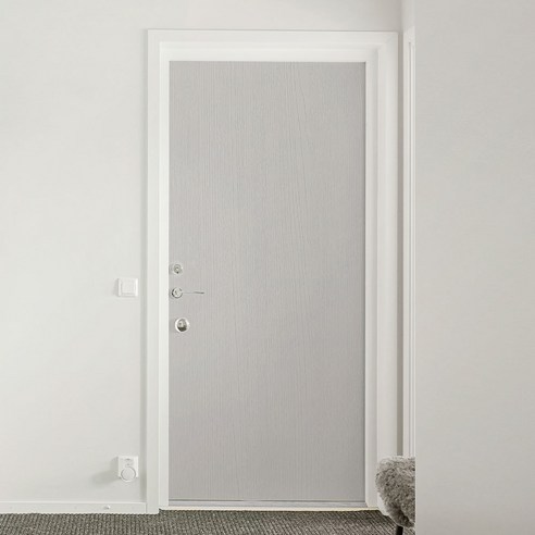 시트나라 현관문시트지 2p, 페인티드우드라이트그레이, 100 x 210 cm