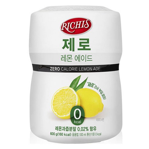 동서 리치스 제로 레몬 에이드, 6개, 6개입, 600g