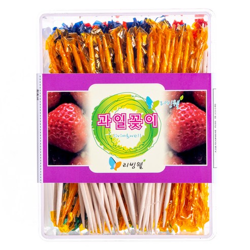 리빙웰 과일꽂이 160p, 160개, 1세트