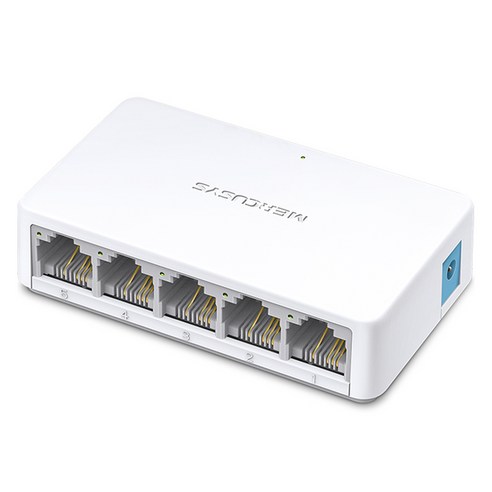 머큐시스 10 / 100Mbps 5포트 데스크탑 스위치, 1개