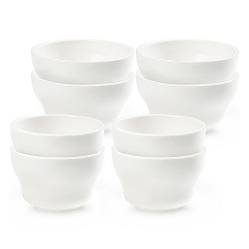 시라쿠스 뉴욕 공기 + 대접, 화이트, 4세트, 밥공기 4p + 대접 4p