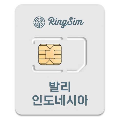 링심 발리 인도네시아 유심칩, 13일, 매일 1GB 소진시 저속 무제한