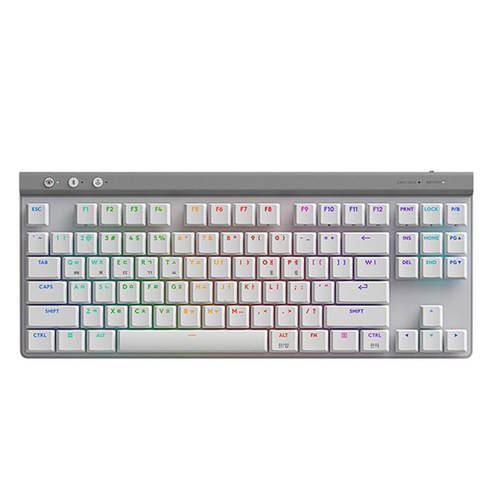 로지텍 G515 LIGHTSPEED TKL 무선 게이밍 키보드, 화이트, 920-012575, 갈축 기계식키보드