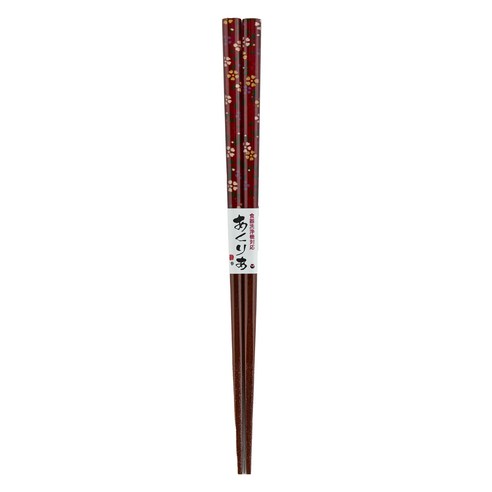 아이린도 솔리드 벗꽃 목 젓가락, 화원 빨강, 1개, 21cm