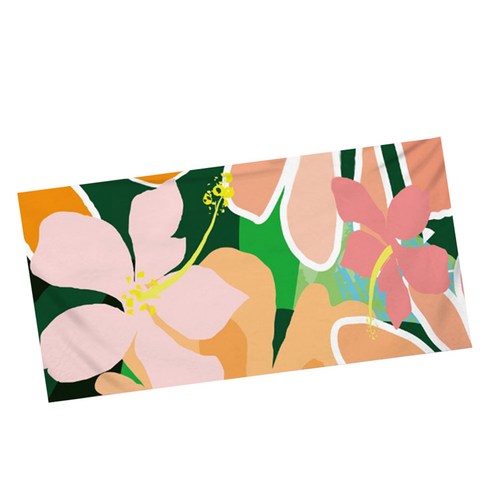 알로데 베아뚜스 여행 바캉스 비치타월 80 x 160 cm, 06 대형플라워, 1개