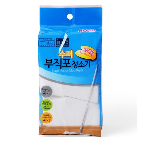 삼정크린마스터 수퍼부직포청소기2단 교체용 50p, 1세트