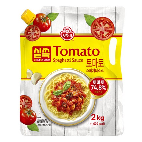 오뚜기 실쏙 스파게티소스 토마토, 2kg, 1개