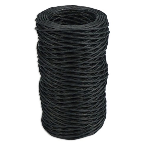 데이소이 공예 종이 로프 철사 1mm x 50m, 블랙, 1개