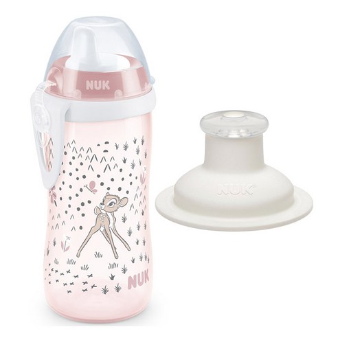 누크 아동용 퍼스트초이스 키디컵 300ml + 하드스파우트 + 스포츠캡 세트 300ml, 1세트, 밤비