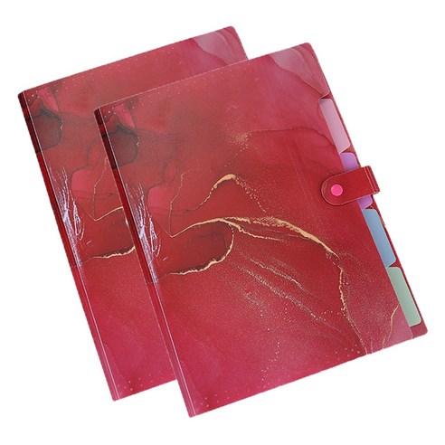 알로데 오로라 5페이지 A4 파일 32.5 x 24 cm, TYPE06레드, 2개