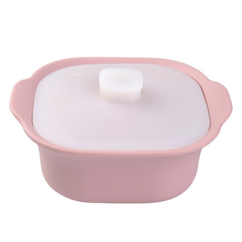 미세스홈 플래티늄 실리콘 냄비 M 900ml, 1개, 핑크