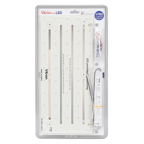 비츠온 LED 모듈 사각 방등 366 x 160 mm 50W, 전구색(노란빛), 1개