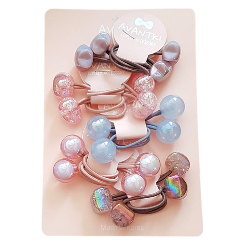 사랑스러운 우리 아이를 위한 특별한 선물, 여아용 방울 헤어밴드 세트 머리방울