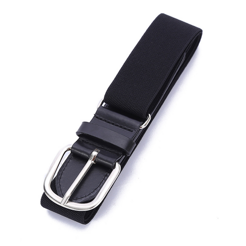 조절 가능한 미소로운 신축성 야구 벨트 – 블랙, 1개