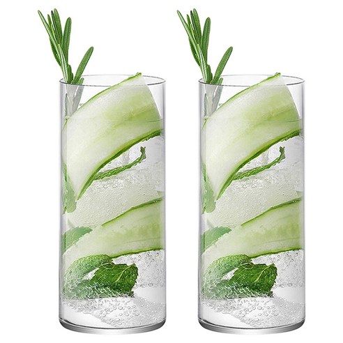 벨르디자인 위스키 하이볼잔 크리스탈 유리컵 420ml PRE02, 2개