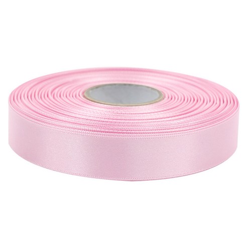 프리미엄 유광 단면 공단 리본 20mm, 27 핑크, 1개, 45m