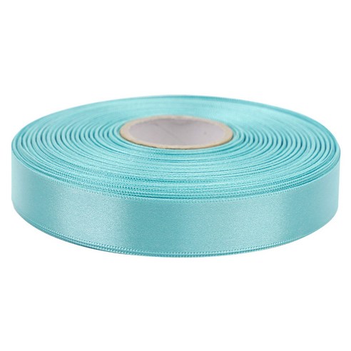 프리미엄 유광 단면 공단 리본 20mm, 25 옥색, 1개, 45m