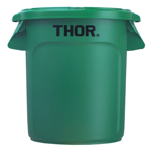 THORCONTAINER 원형 캠핑 수납 보관함 75L + 덮개 세트, GREEN, 1단, 1개
