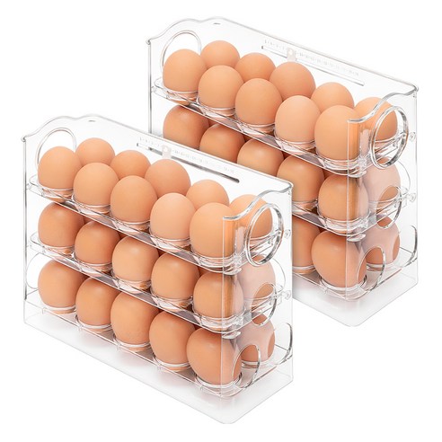 일상공감 에그모아 계란트레이, 투명, 2개