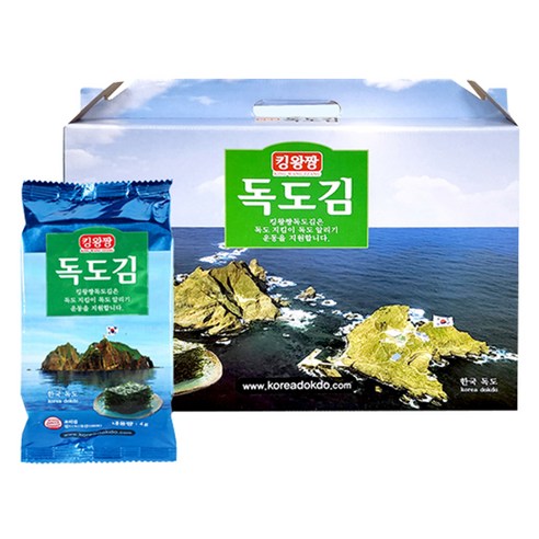 독도김 킹왕짱 도시락김 4g x 20p 선물세트, 3세트