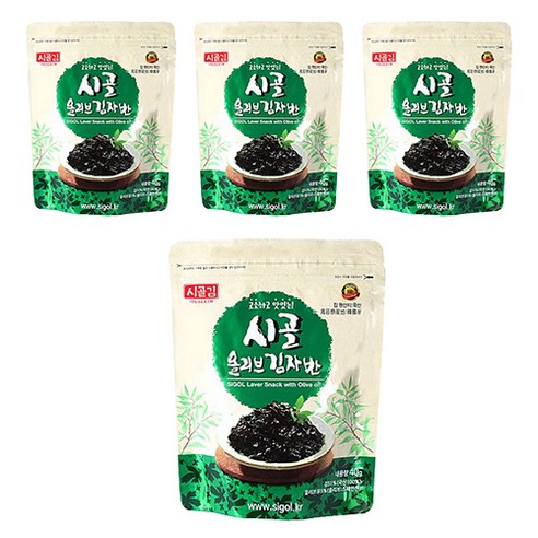 시골김 올리브 김자반, 4개, 40g