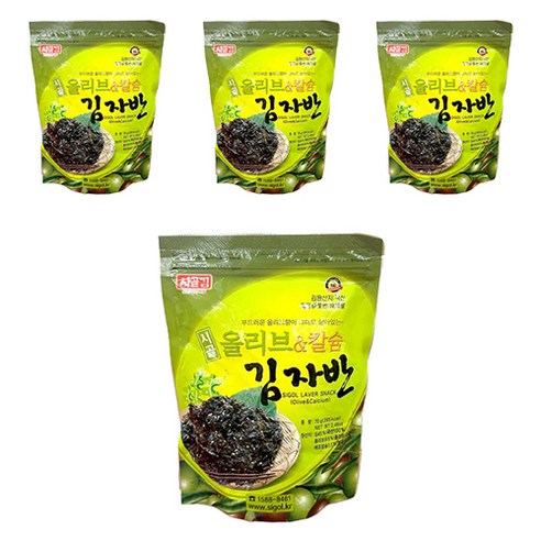 시골김 올리브 칼슘 김자반, 70g, 4개