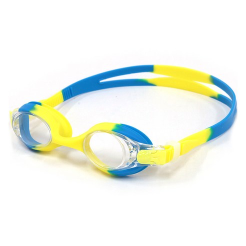 스쿠알로 아동용 김서림 방지형 수경 SG-3100J, 옐로우 + 블루, 1개