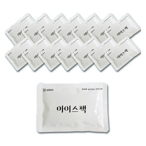 아이엔피 물100% 화이트 아이스팩 12 x 17 cm, 1개입, 15개