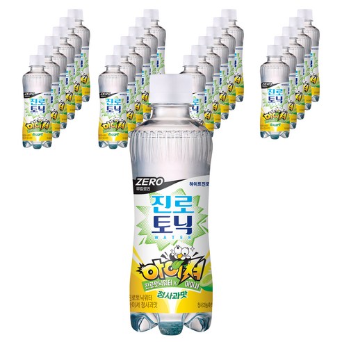 하이트진로음료 진로 토닉 워터 아이셔 청사과맛, 300ml, 24개