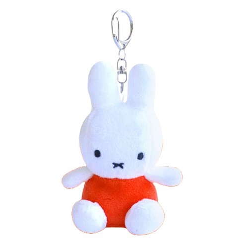 미피 SITTING 가방고리 봉제인형, 오렌지, 8cm, 1개