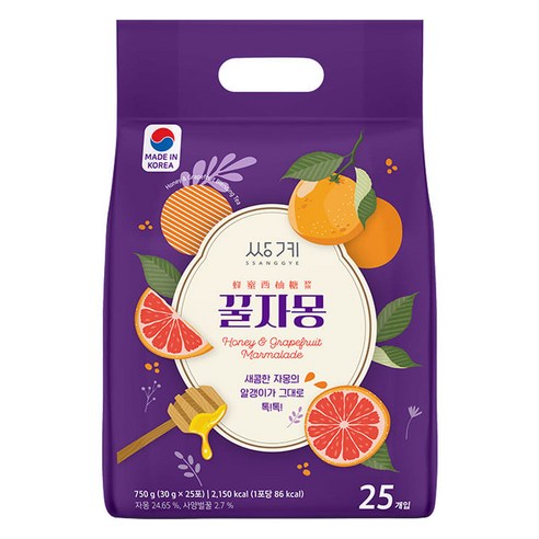 쌍계명차 톡톡 꿀자몽차, 25개입, 1개
