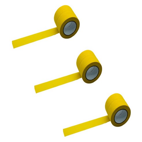 만들하비 컬러 종이 마스킹 테이프 2cm x 13m, 옐로우, 6개
