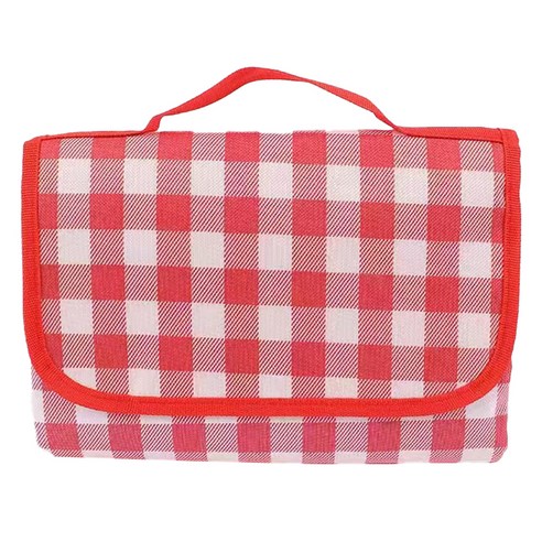 슴스다 휴대용 접이식 피크닉 돗자리, 레드