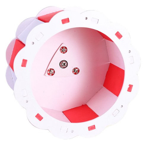 요런개 소동물 컬러풀 해바라기 쳇바퀴 22cm, 레드, 1개