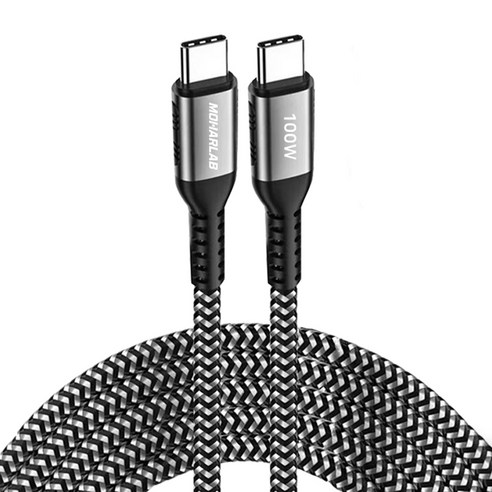모할랩 100W PD 초고속 충전 C타입-C타입 USB 2.0 케이블 - 충전 케이블 | 쿠팡