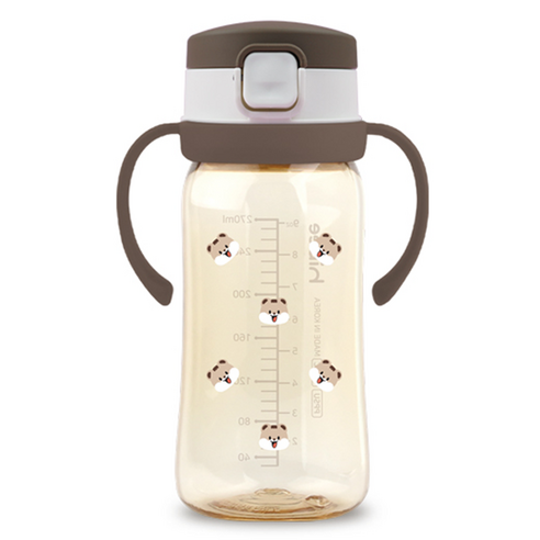 하이비 PPSU 에잇벤트 원터치 빨대컵 270ml, 1개, 다람이초코브라운
