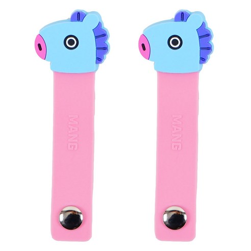 BT21 케이블 정리밴드 망, 혼합색상, 2개