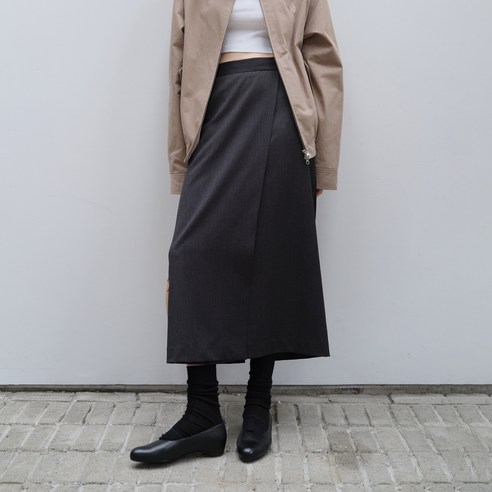 던스트 MAXI WRAP SKIRT UDSK4C207