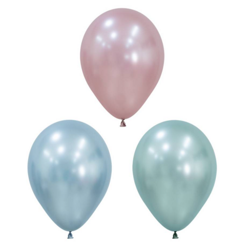셈퍼텍스 30cm 실크 풍선 3종 x 10p 세트, 핑크블로썸, 아크틱블루, 쿨민트, 1세트