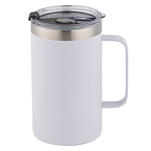 포에타 이중진공 스텐 머그컵, 화이트, 1개, 720ml