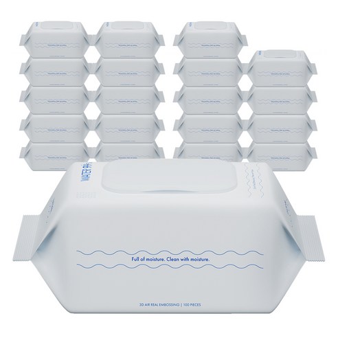 워터 초순수 저자극 베이직 아기물티슈 캡형, 60세트, 100매, 50g 아기물티슈추천