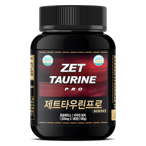 제트리션 제트타우린프로 1000, 1개, 180정