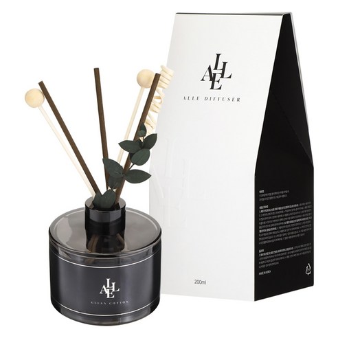 알레 블랙 디퓨저, 클린코튼, 200ml, 1개