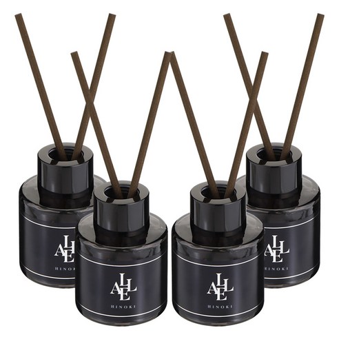 알레 블랙 디퓨저, 편백, 50ml, 4개