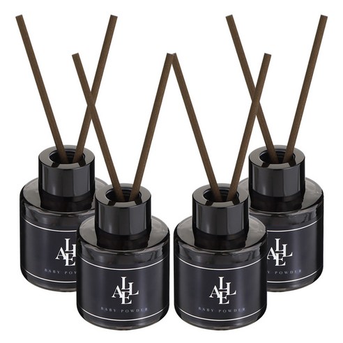 알레 블랙 디퓨저, 베이비파우더, 50ml, 4개