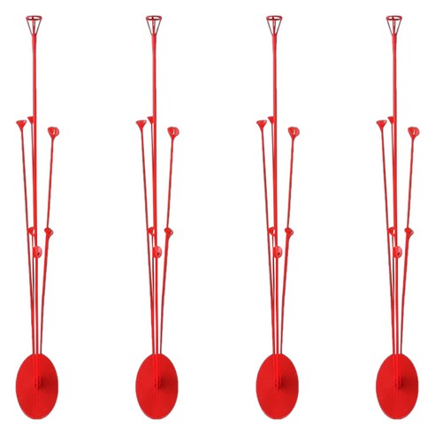 만들하비 이벤트용 풍선 스탠드 7볼 40~70cm, 레드, 4개