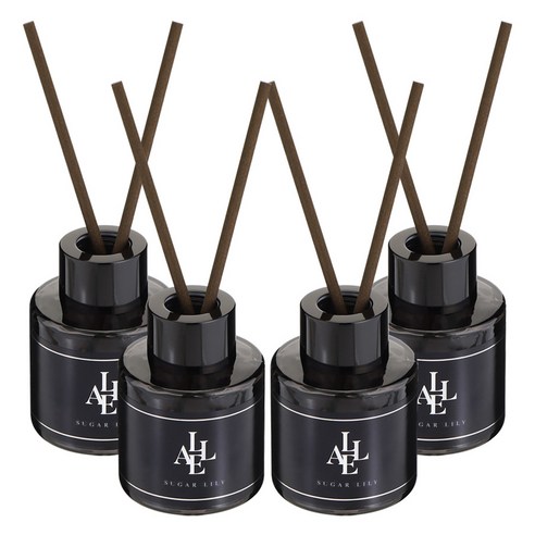 알레 블랙 디퓨저, 슈가릴리, 50ml, 4개